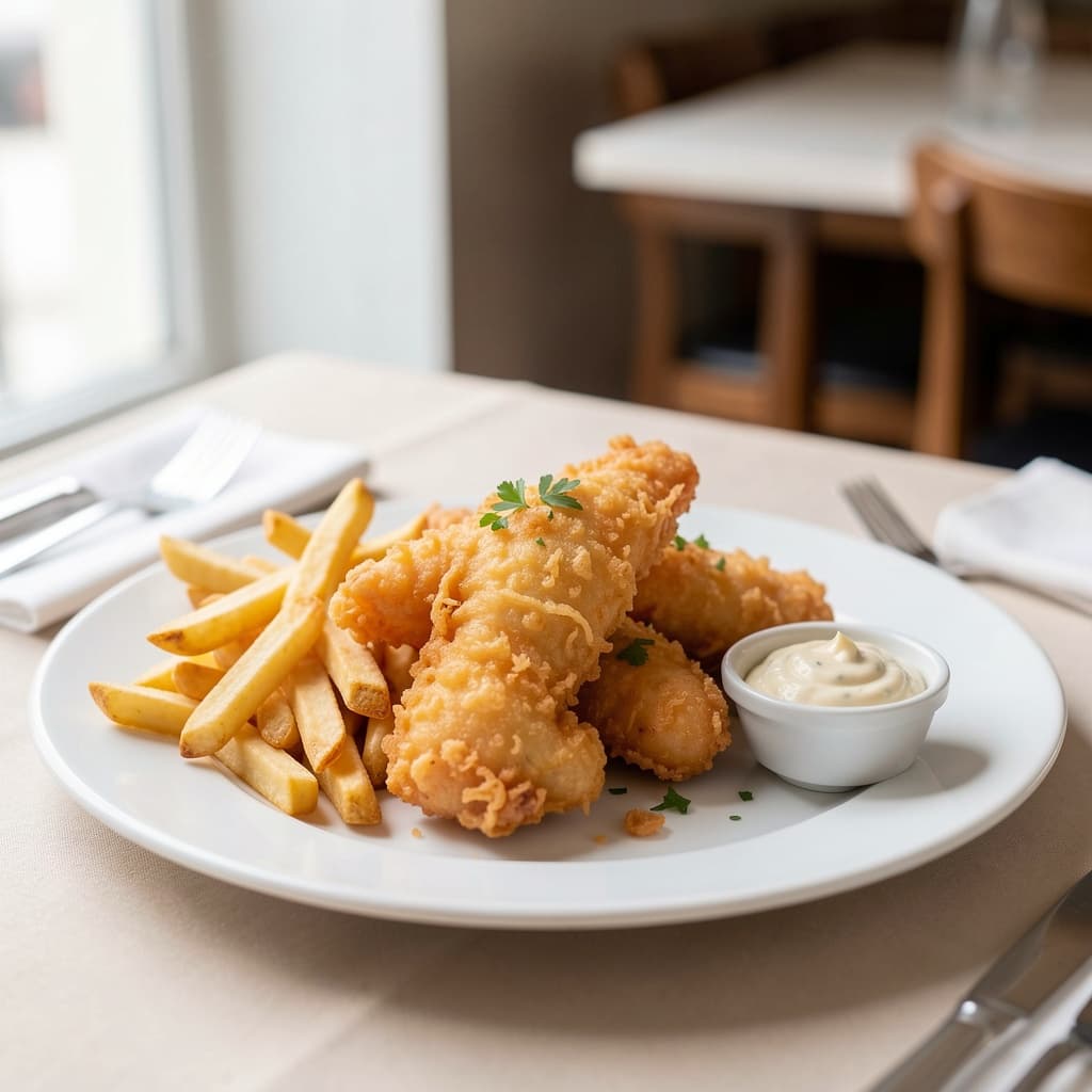 Beer Battered Fish and Chips Appetizer