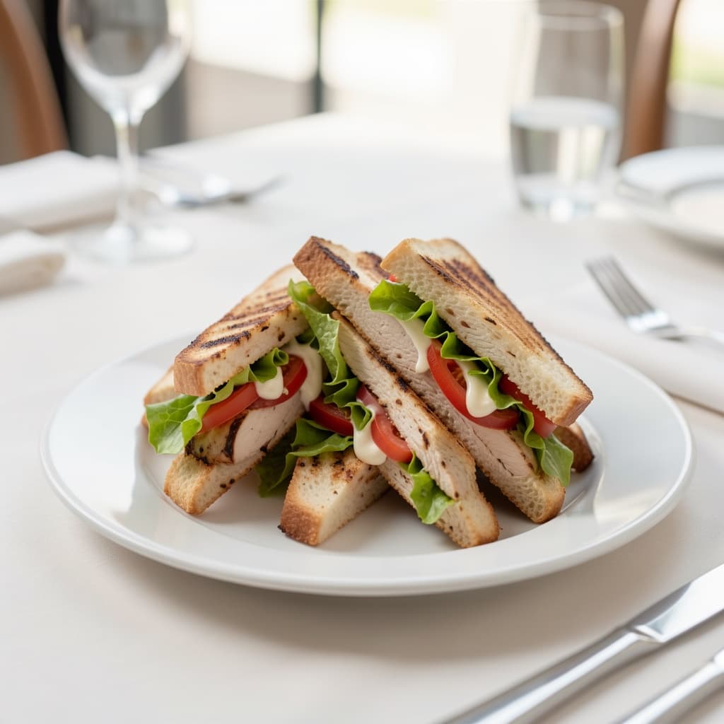 Grilled Chicken Wedge Sandwich
