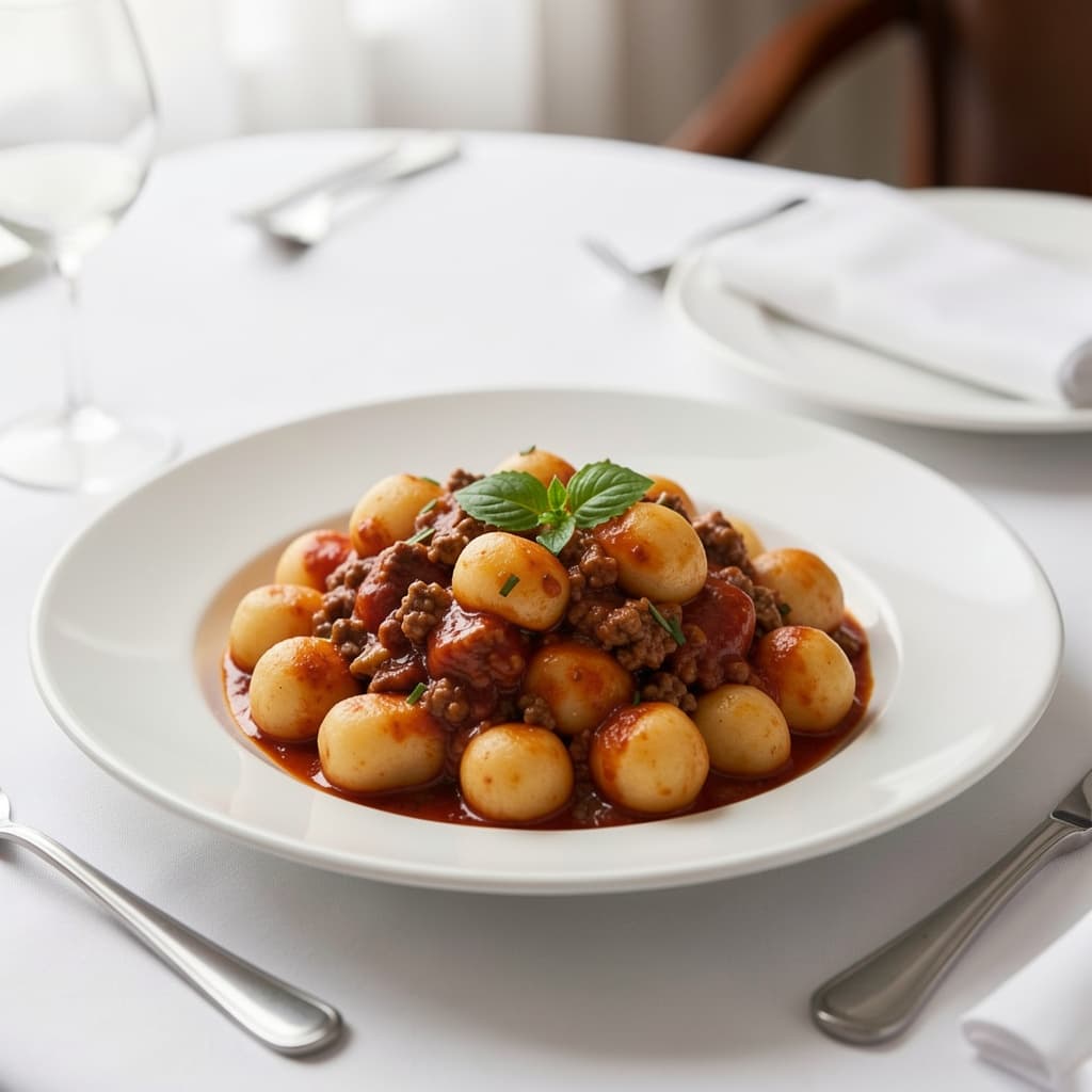 Gnocchi with Meat Sauce