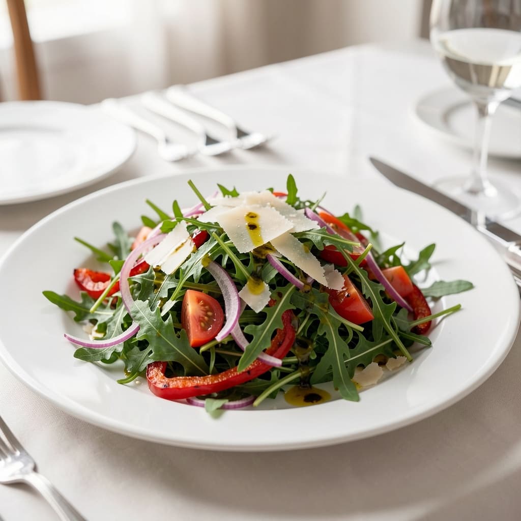 Arugula and Shaved Parmesan Salad