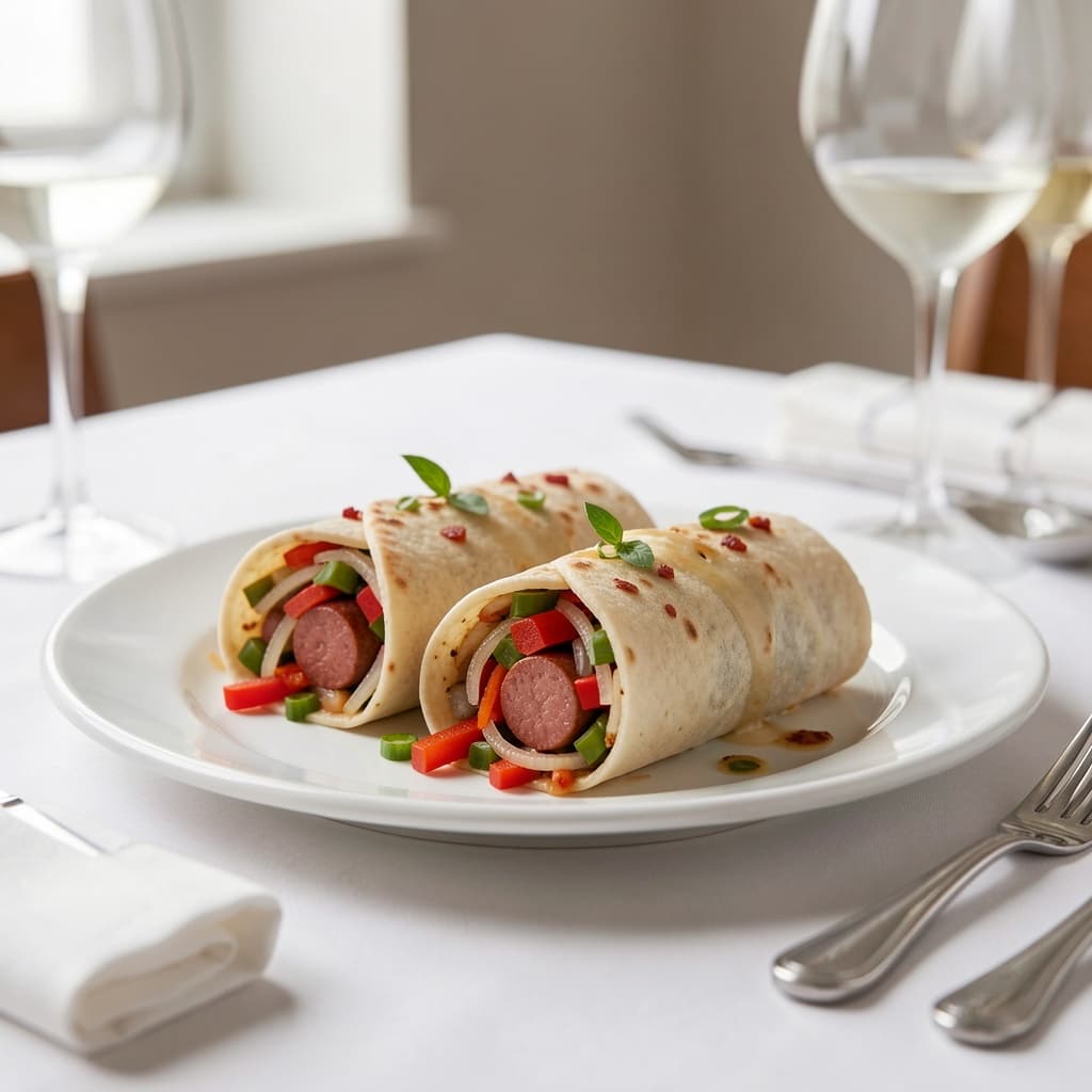 Sausage, Peppers and Onions Roll