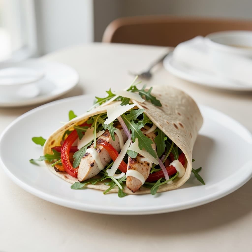 Arugula Chicken Wrap