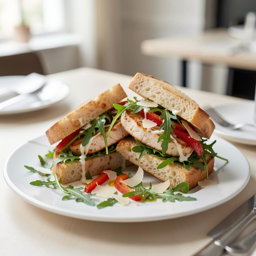 Arugula Chicken Wedge Sandwich