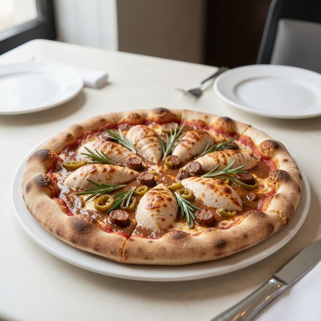 Chicken Scarpariello Pan Pizza