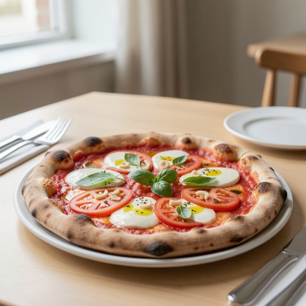 Fresh Tomato Mozzarella Pizza