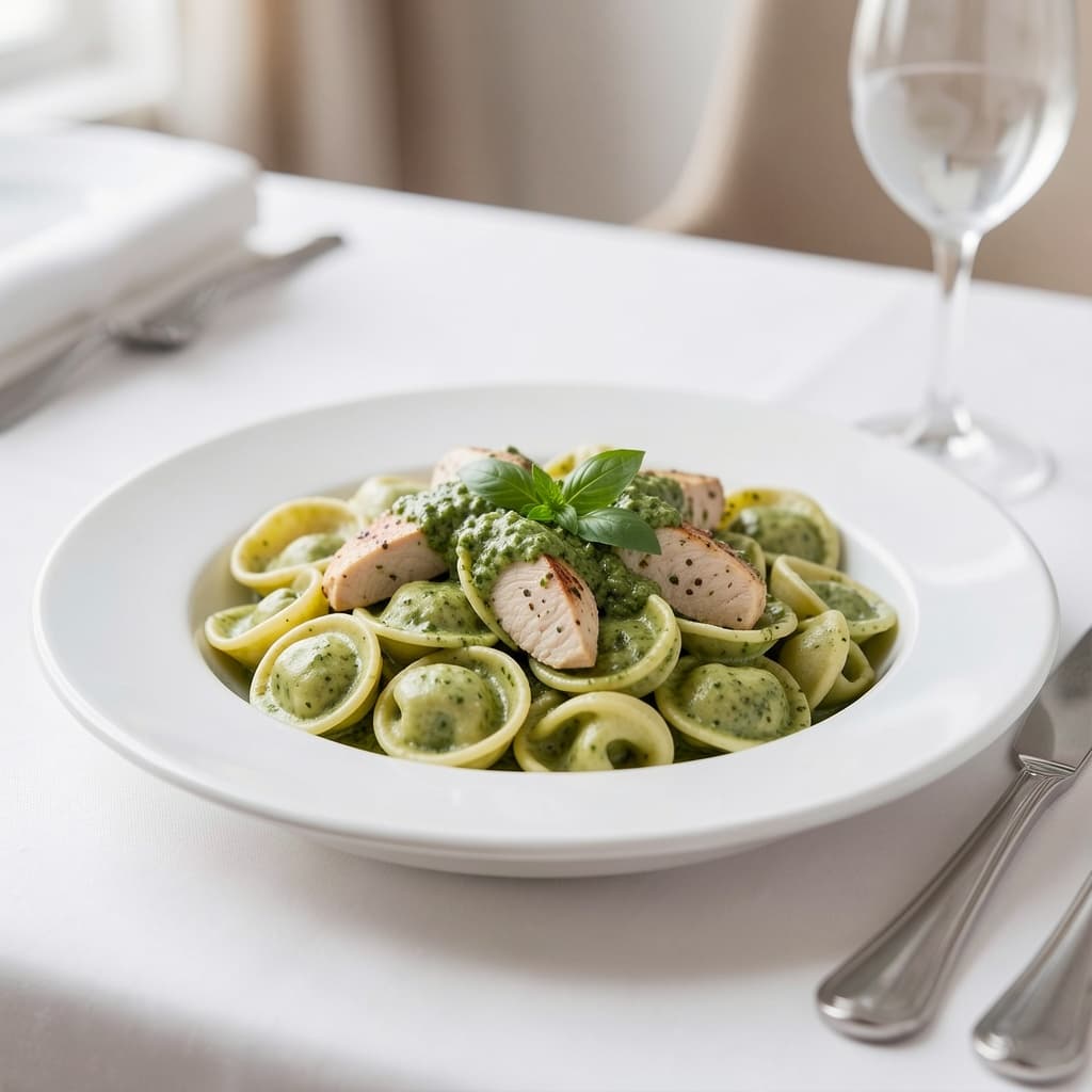 Tortellini creamy pesto