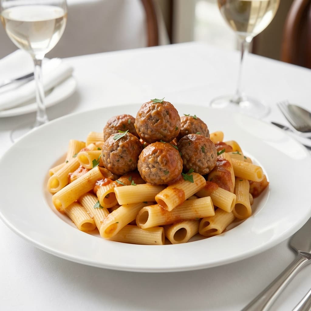 Ziti with Meatballs