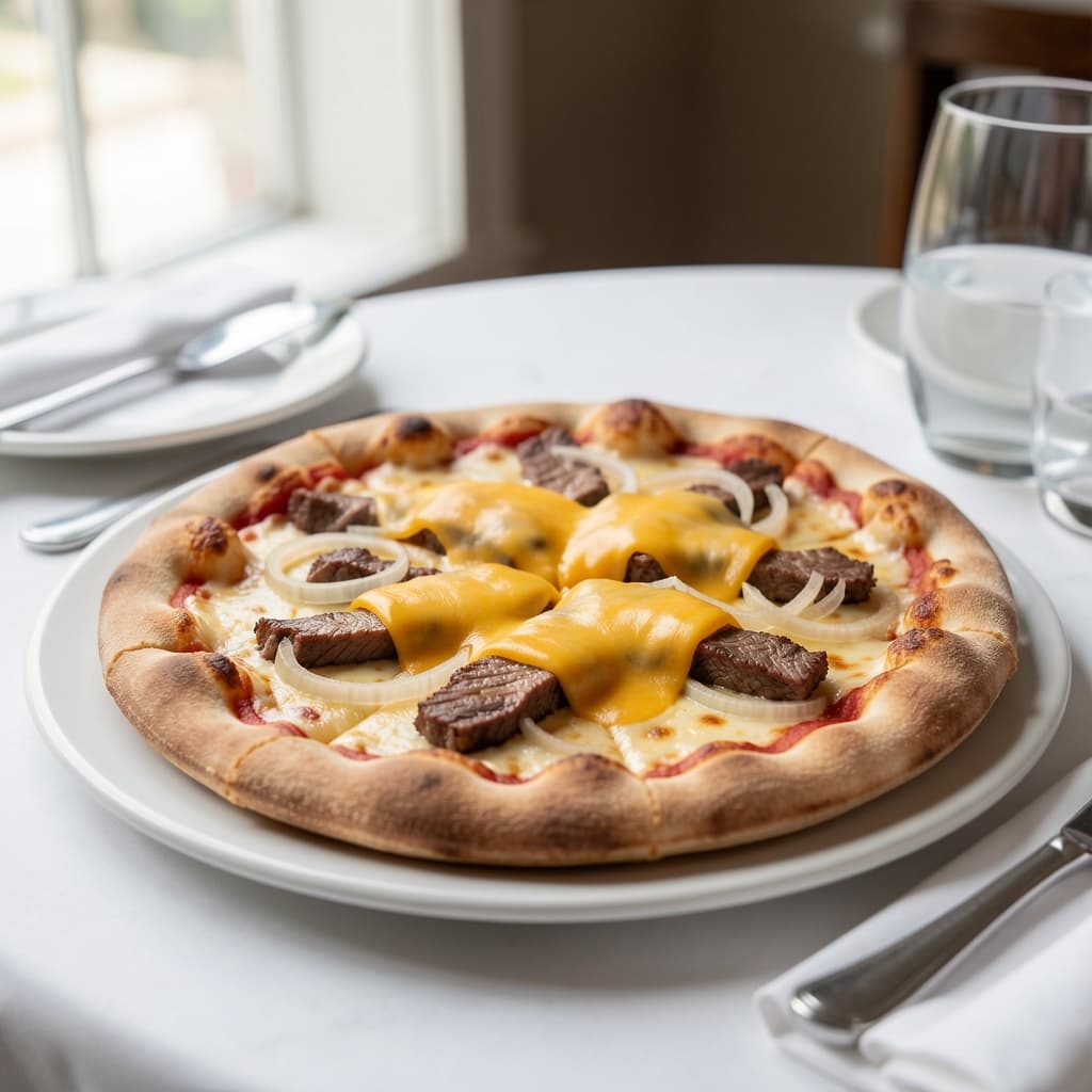 Philly Cheesesteak Pizza