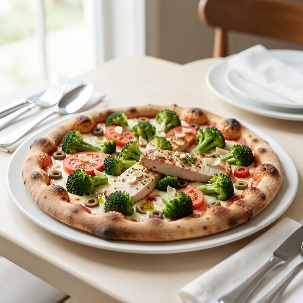 Chicken Vegetable Pizza
