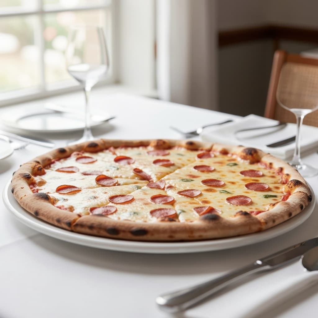 Two Large Cheese Pizzas