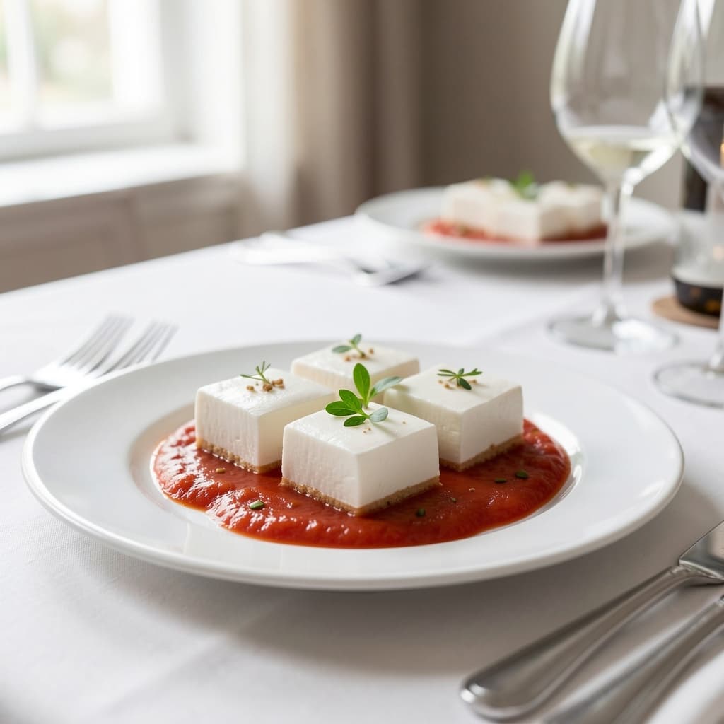 Homemade Mozzarella Squares