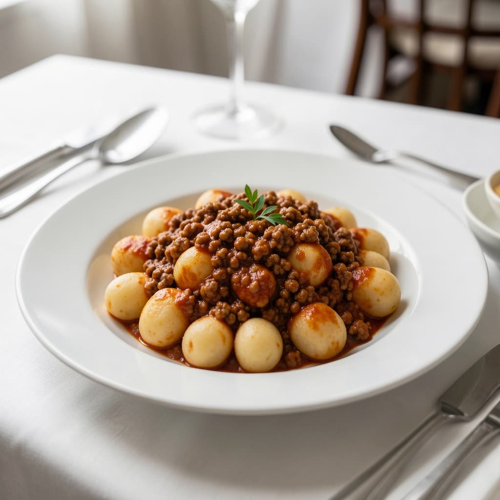 Gnocchi with Bolognese Sauce